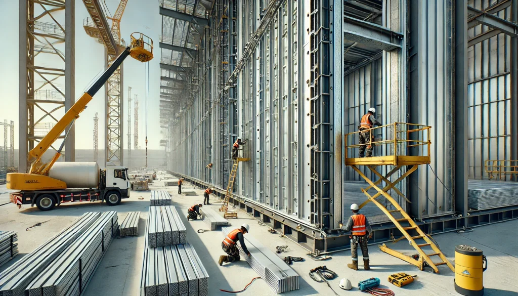 installation sandwich panel